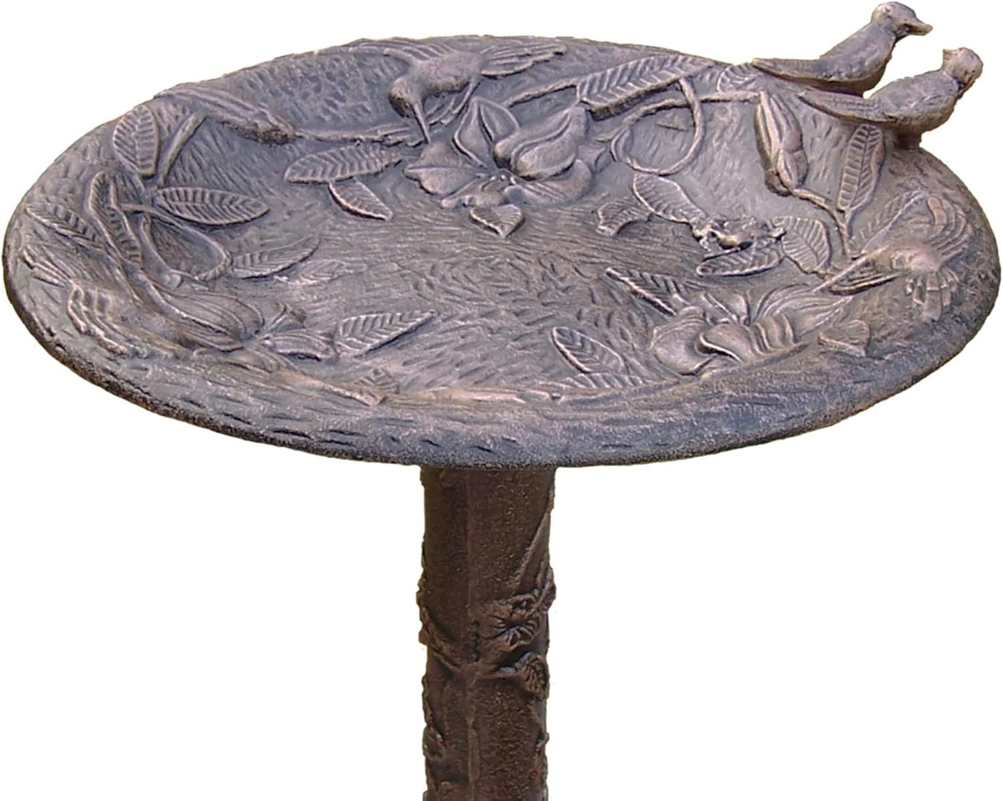 Oakland Living Hummingbird Bird Bath, Antique Bronze
