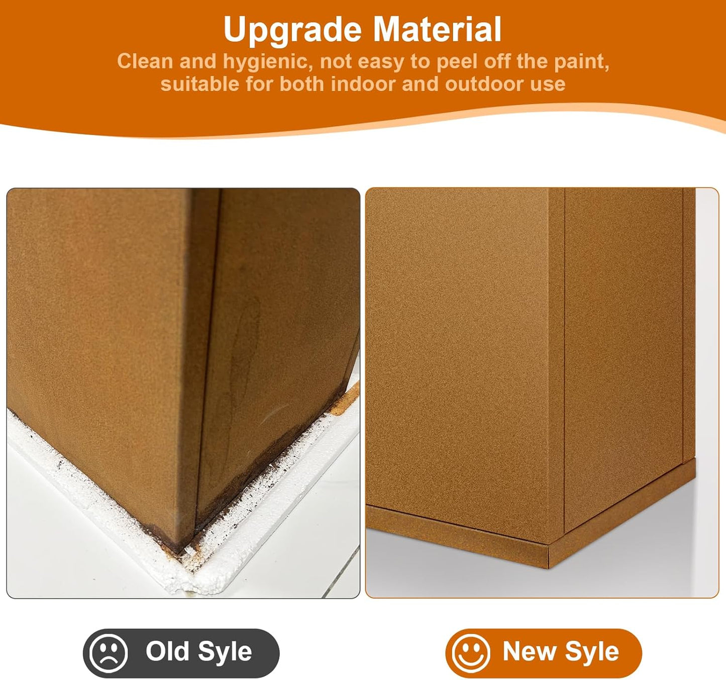 Corten Steel Planter Box 32"x16"x16", Metal Planter Spliced Flower Pot with Partitions, Outdoor & Indoor Large Rectangular Planter Box for Porch, Patio, Garden, Commercial Décor