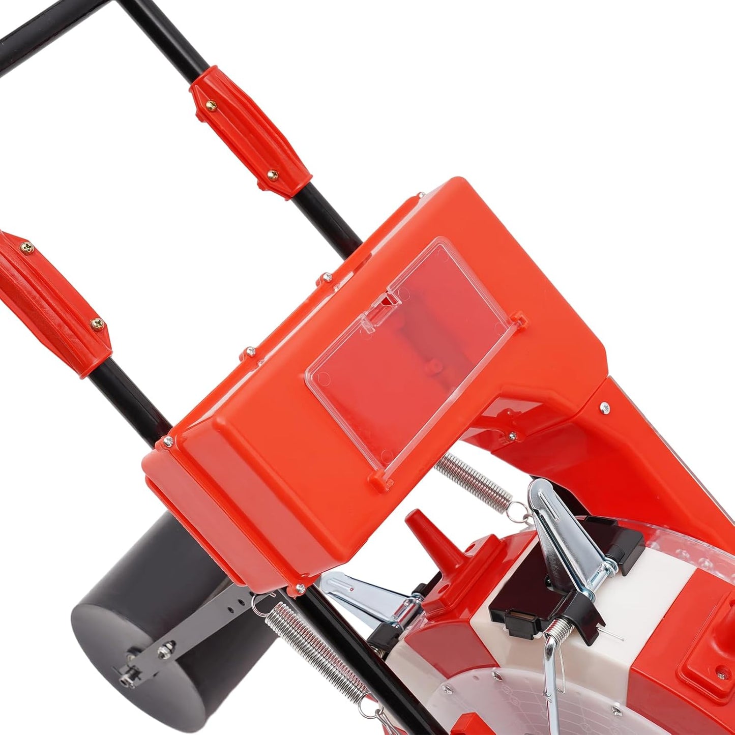 Manual Seeder,Garden Hand-Push Seeding Machine Walk-Behind Row Crop Planter Roller Seeding Hand Push Seeder for Soy Peanut Corn Cotton Soybean (6 Nozzles)