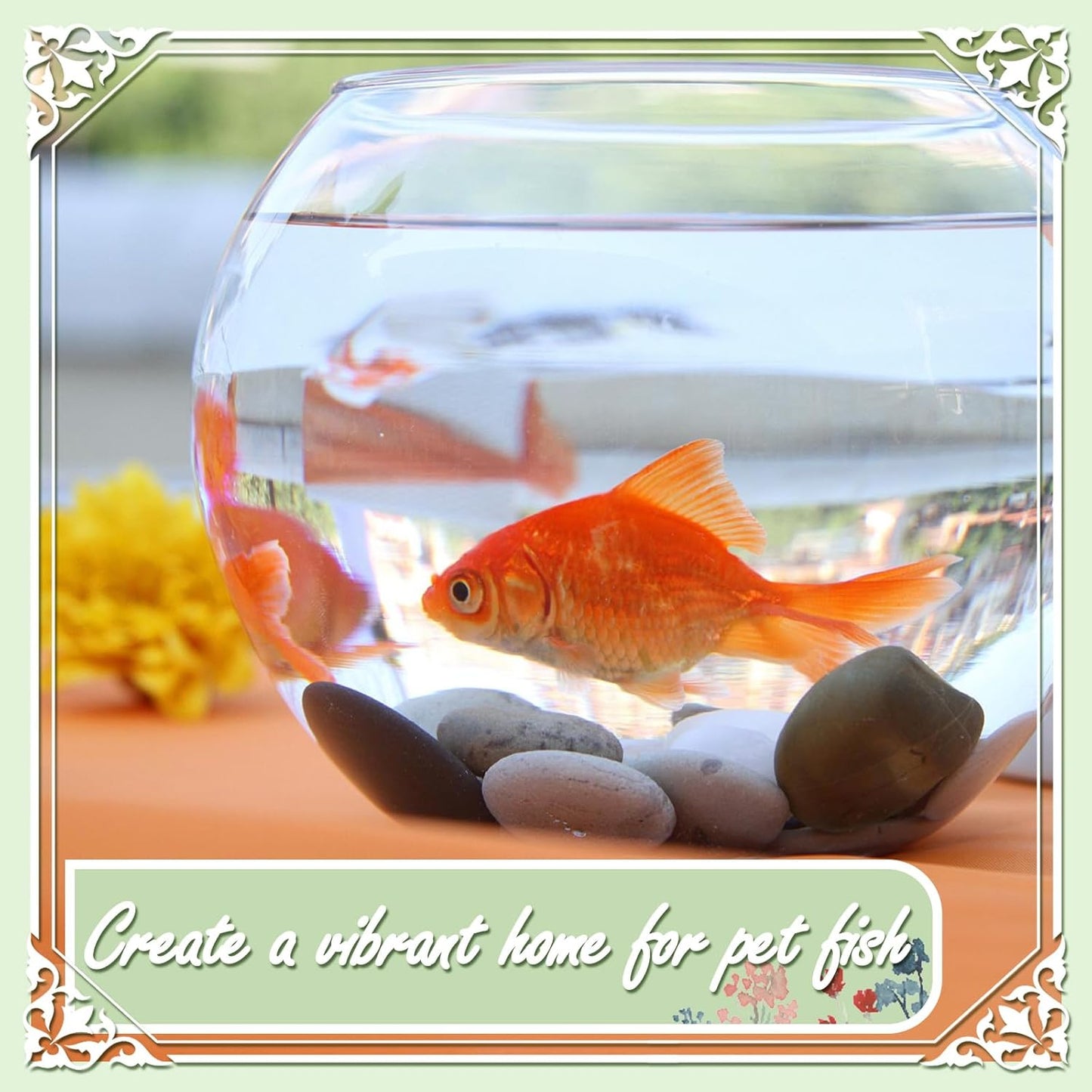 5lbs Natural River Rocks, Polished Pebbles for Plants Garden, 0.3-0.8 inch Decorative Peach Stones, Ideal for Fish Tank, Vases, Crafting, Home Decor and Garden Landscaping Rocks,Peach