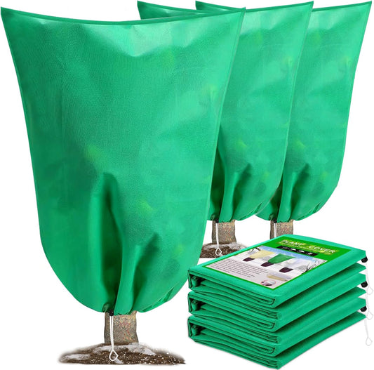 DQS 3 Pack Plant Covers Freeze Protection, 23.6" x 31.4" Winter Frost Protection Blankets Frost Cloth,Suitable for Outdoor Winter Frost, Cold Weather, shrubs, Trees, Jackets, and coverings