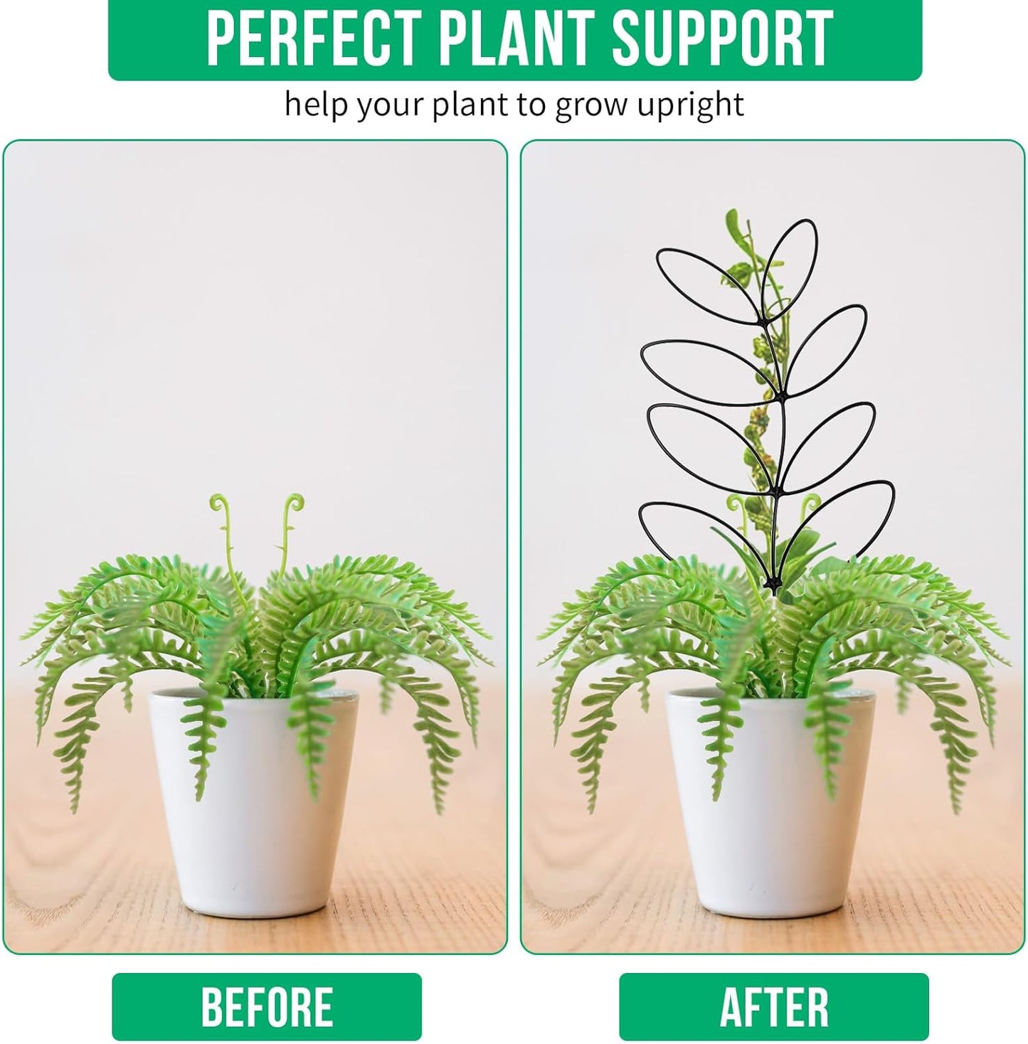 4 Pack Plant Trellis for Climbing Plants Indoor Outdoor, Garden Trellis for Potted Plants, Metal Climbing Plant Support for Houseplant