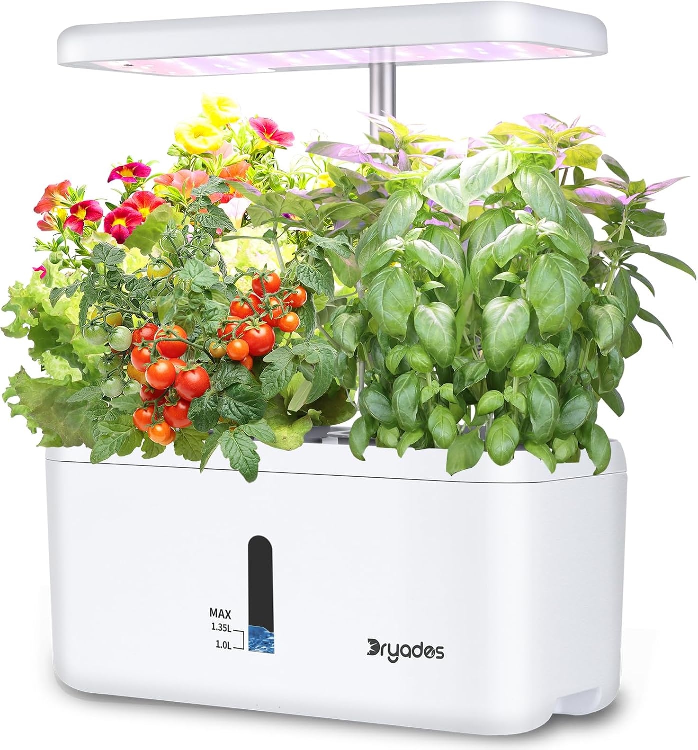 Indoor Garden System 19 Watt LED Growing Light Upgrade 2 Self-Watering Soil-Cultivated Growing Pots Gardening Gifts for Mom Plant Pot for Vegetables Herbs Tomato(No Seeds&Soil)