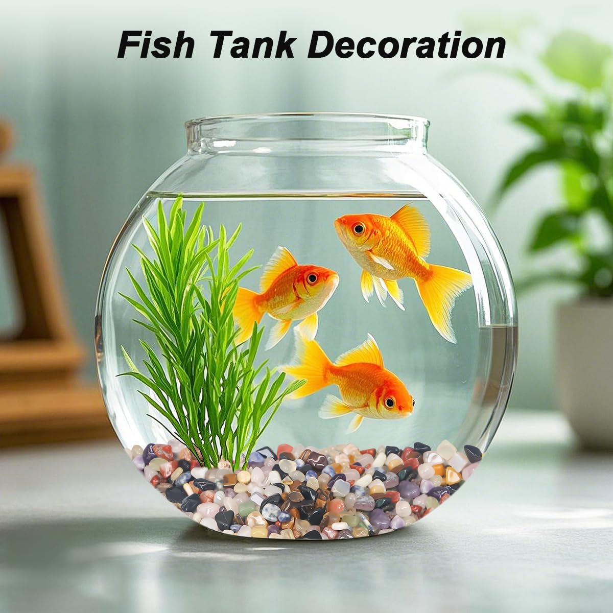 Vase Filler,Landscaping Pebbles, River Rocks Decorative Ornamental Pebbles, DIY Smoothed Rocks for Potted Plant Resin Art Vase Fillers Aquarium Gravel Rocks (Mixed Color, 1 Pound)