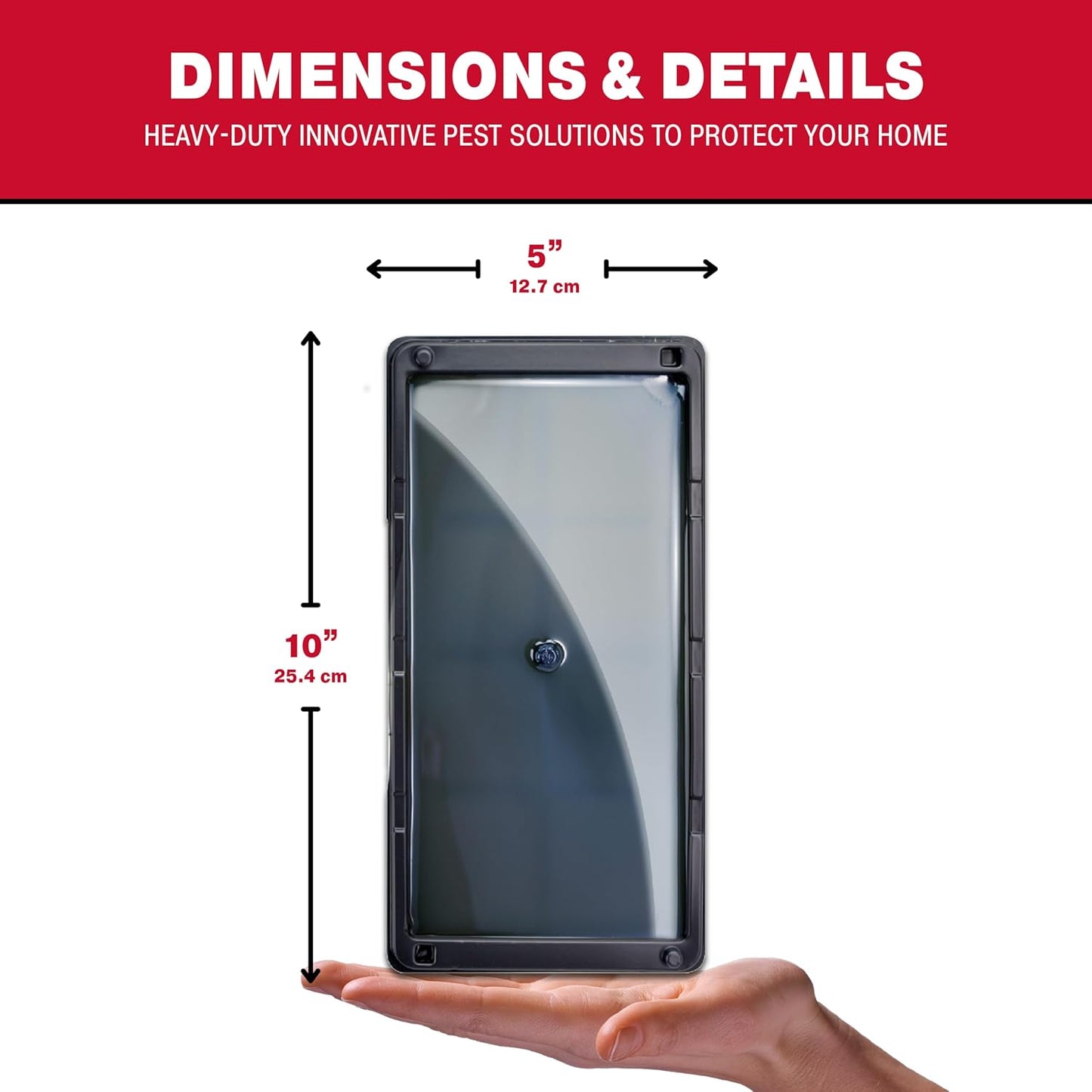 Catchmaster Rat, Snake and Mouse Traps 10Pk, Large Bulk Glue Rat Traps for Home, Adhesive Plastic Tray for Inside House, Snake, Mice, & Spider Catcher, Pest Control for House & Garage