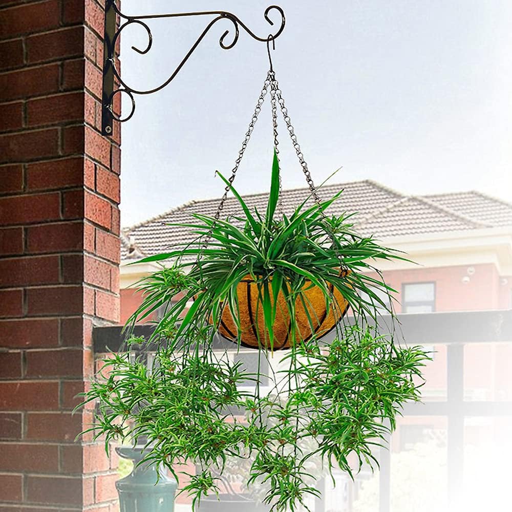 EROCK 2Pcs Coco Liners for Planters Hanging Basket, Round 8/10/12/14/16 inch Thick Coconut Coir Coco Fiber Liners for Planters Garden Patio Porch Window Plants Flowers Pot Indoor Outdoor (12 inch)