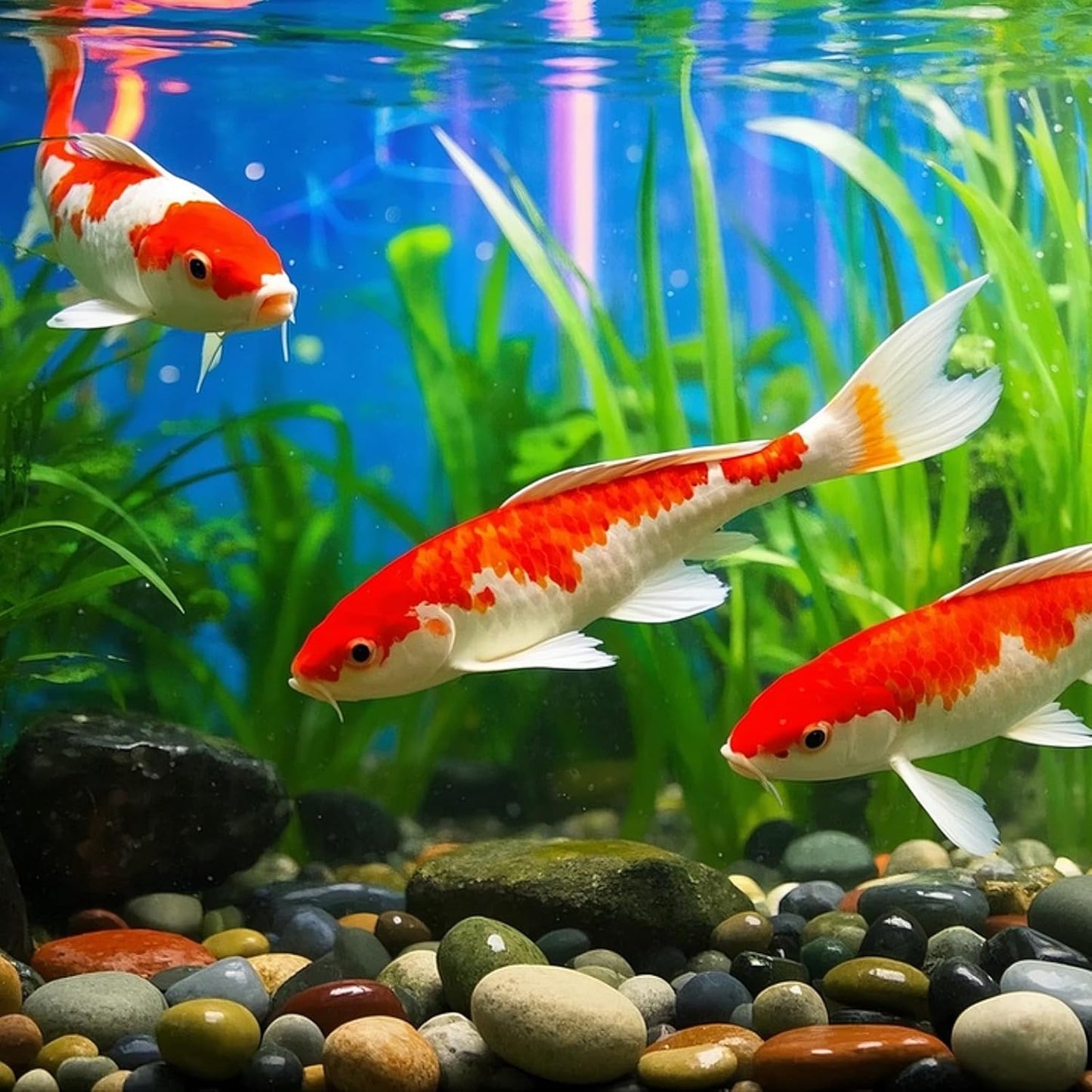 River Rocks for Landscaping, 40lbs Colorful Pebbles for Indoor Plants, 1-2 Inch Decorative Rocks for Planters, High Polished Stones for Vase Filler Fish Tank Garden