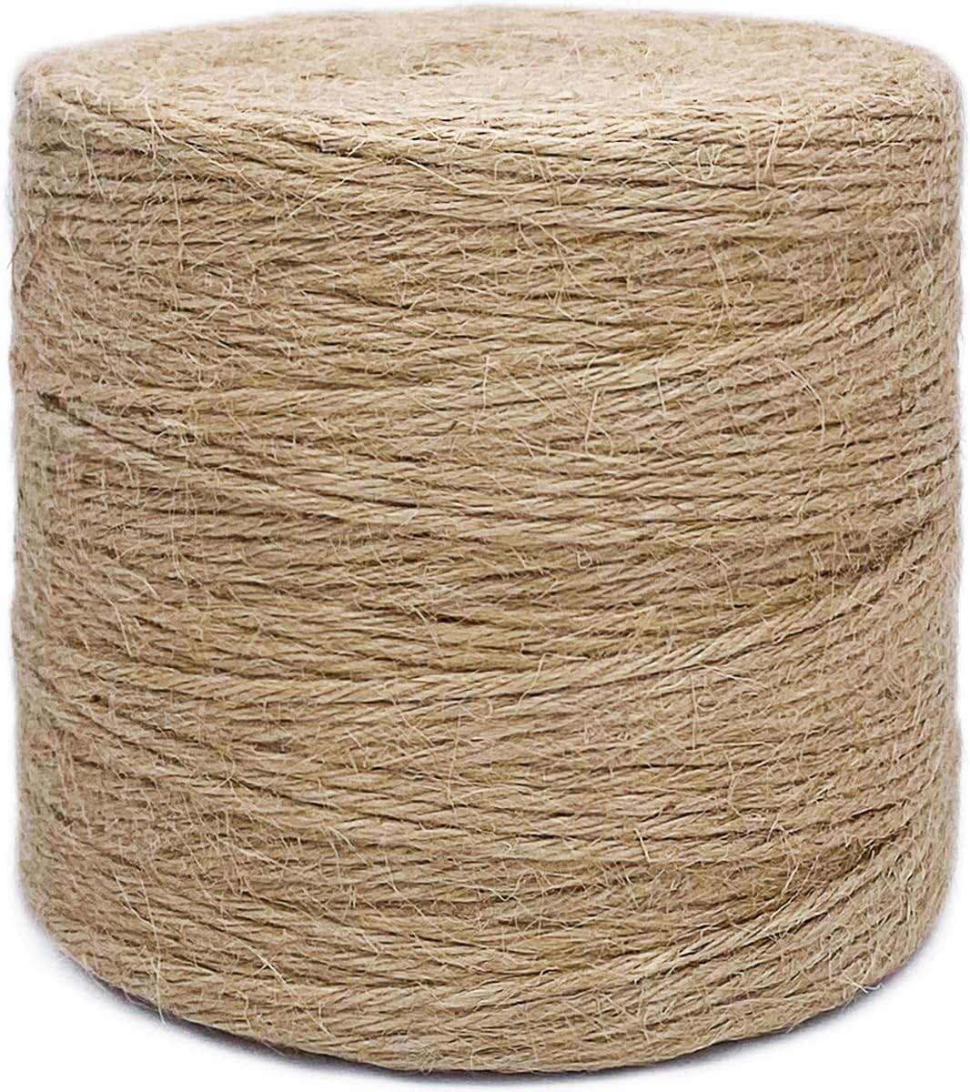 1000FT Jute Twine Rope 3mm Natural Thick Garden Twine String Heavy Duty for Gardening Bundling Crafts Arts Gift Wrapping Packing Material Wedding Christmas Decoration Bulk