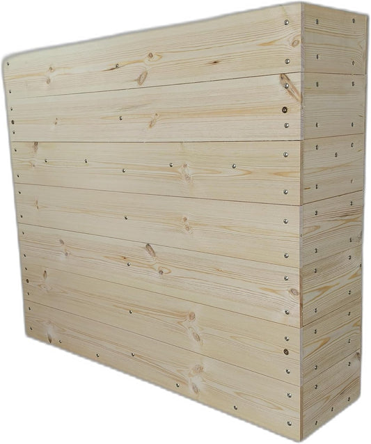 32” x 28” x 8” Premium Indoor/Outdoor Cafe Planter Barrier, Commercial Duty Planter Box, Wooden Planter