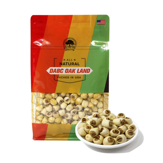 DOL Natural Dried Lotus Seeds Packed In USA 莲子干 16 Ounce, 100% Natural, Dried White Lotus Seeds Lian ZI, Rich In Methionine for Health, 白蓮子 for Herbal Tea Cooking Porridge and Soup Raw Material