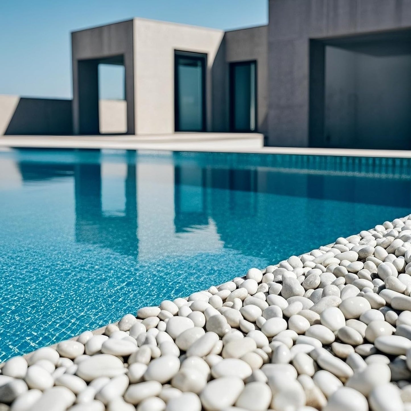 Large River Rocks, 20lbs Aquarium Rocks, 3-4 Inch White Pebbles for Indoor Plants, Natural Stones for Landscaping Garden Paving Plant Rocks Crafting Walkways