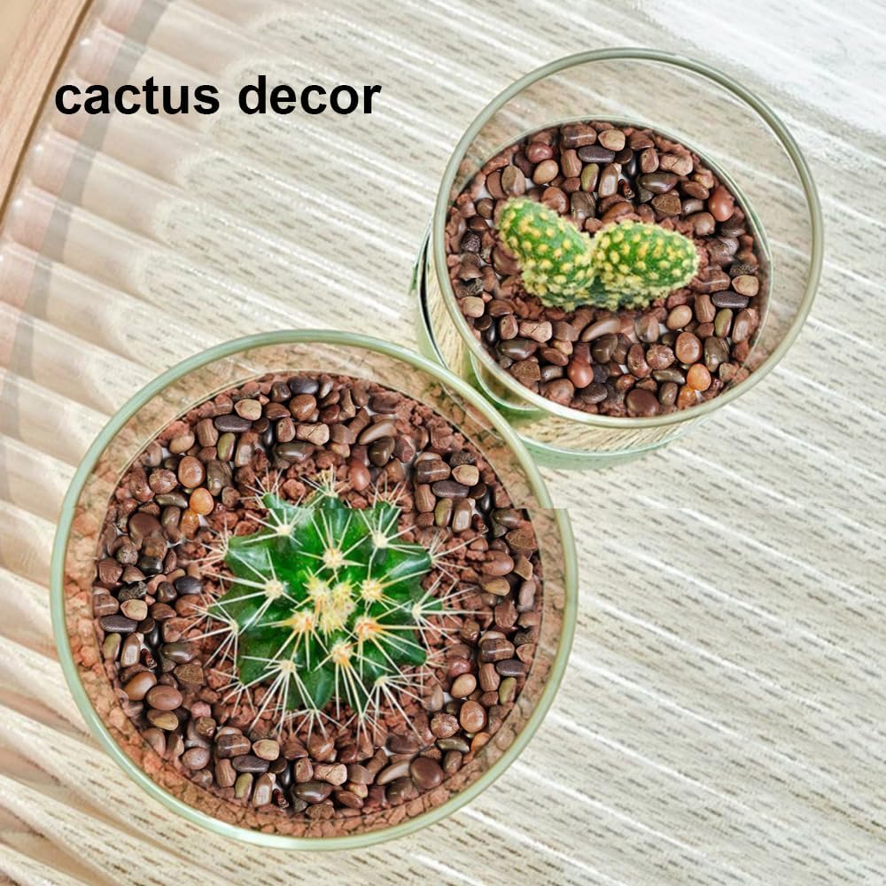 HappyFiller Small Red River Rocks Decorative Pebbles Natural Aquarium Gravel Stones for Fish Turtle Tank,Soil Cover,Indoor Outdoor Garden Succulent Potted Plants Top Dressing,Zen Garden,2 LB