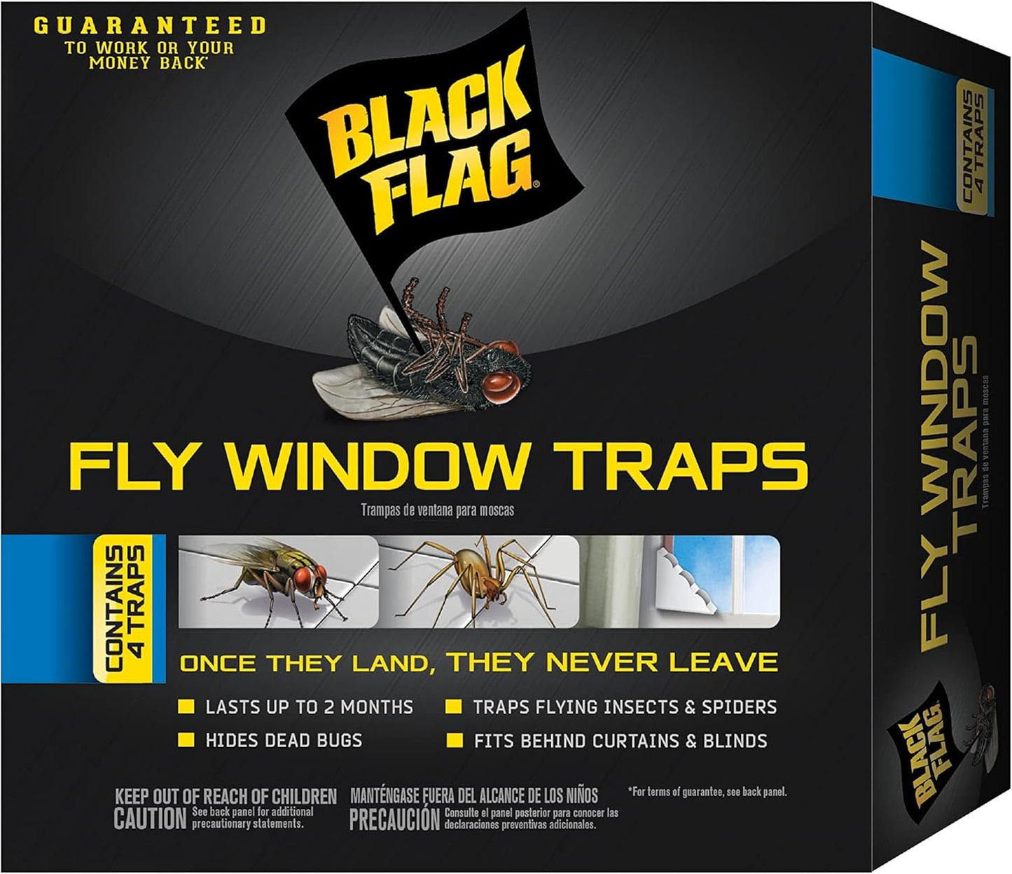 Black Flag, Fly Window Trap, 4-count, Clear