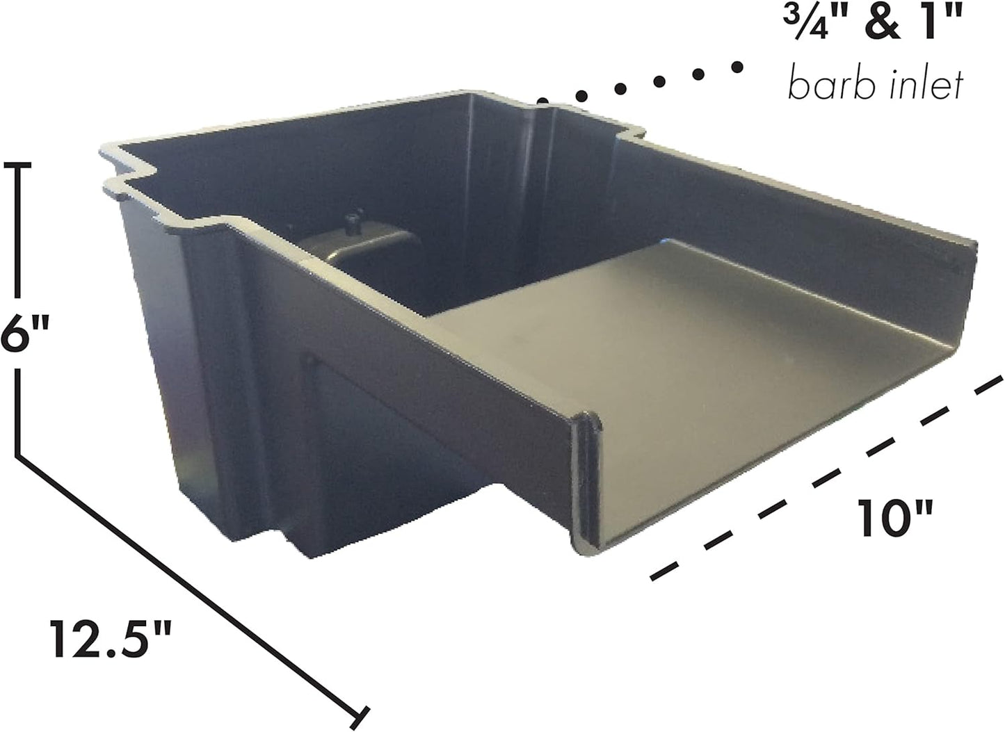 HALF OFF PONDS 10-Inch Filtering Waterfall Spillway for Ponds and Waterfall Streams up to 1,000 gallons. Includes Filter Media