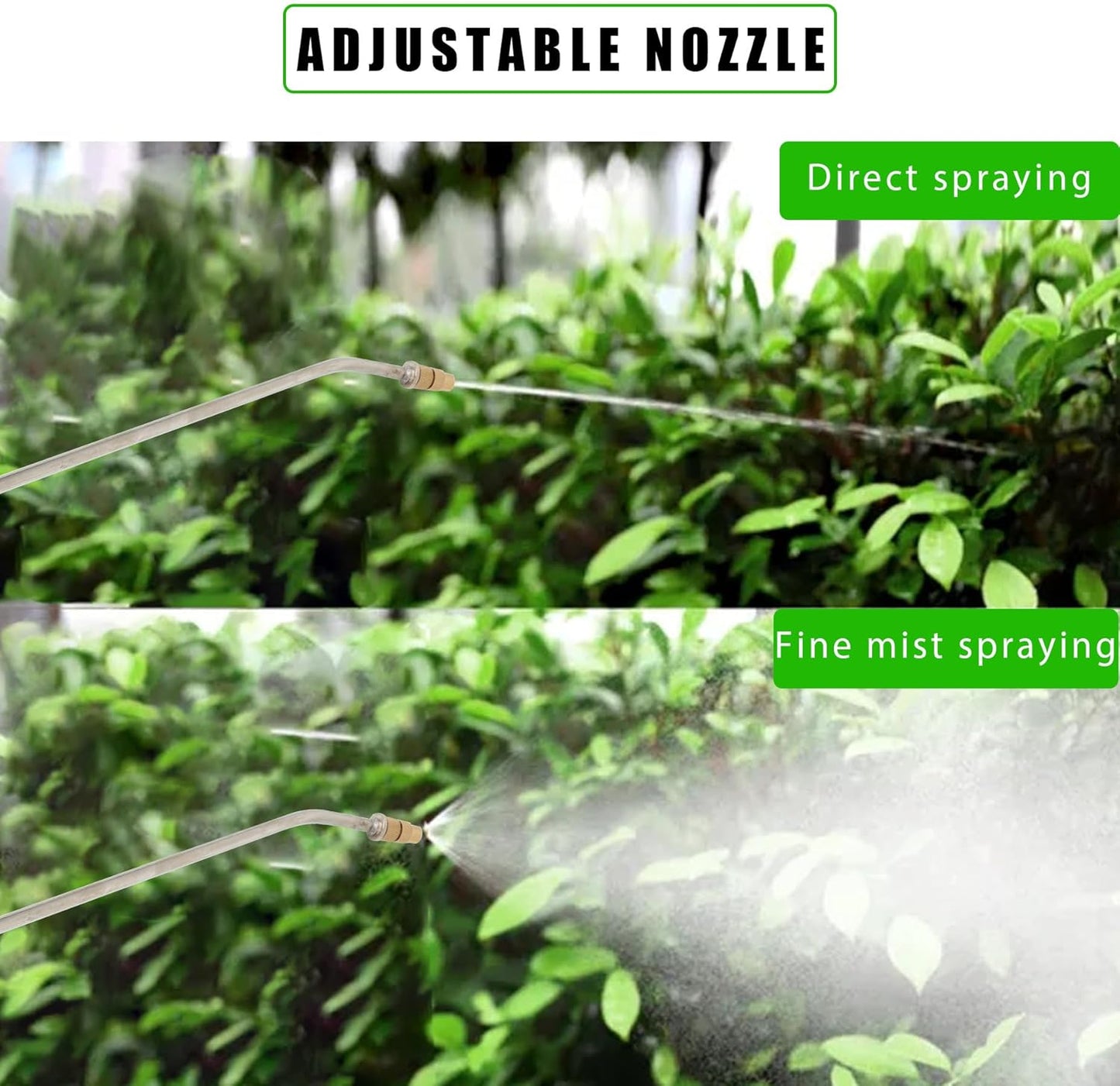 3 Gallon Stainless Steel Sprayer Hand Pump Sprayer with Pressure Gauge Safety Valve Adjustable Nozzle for Gardening Lawn and Cleaning