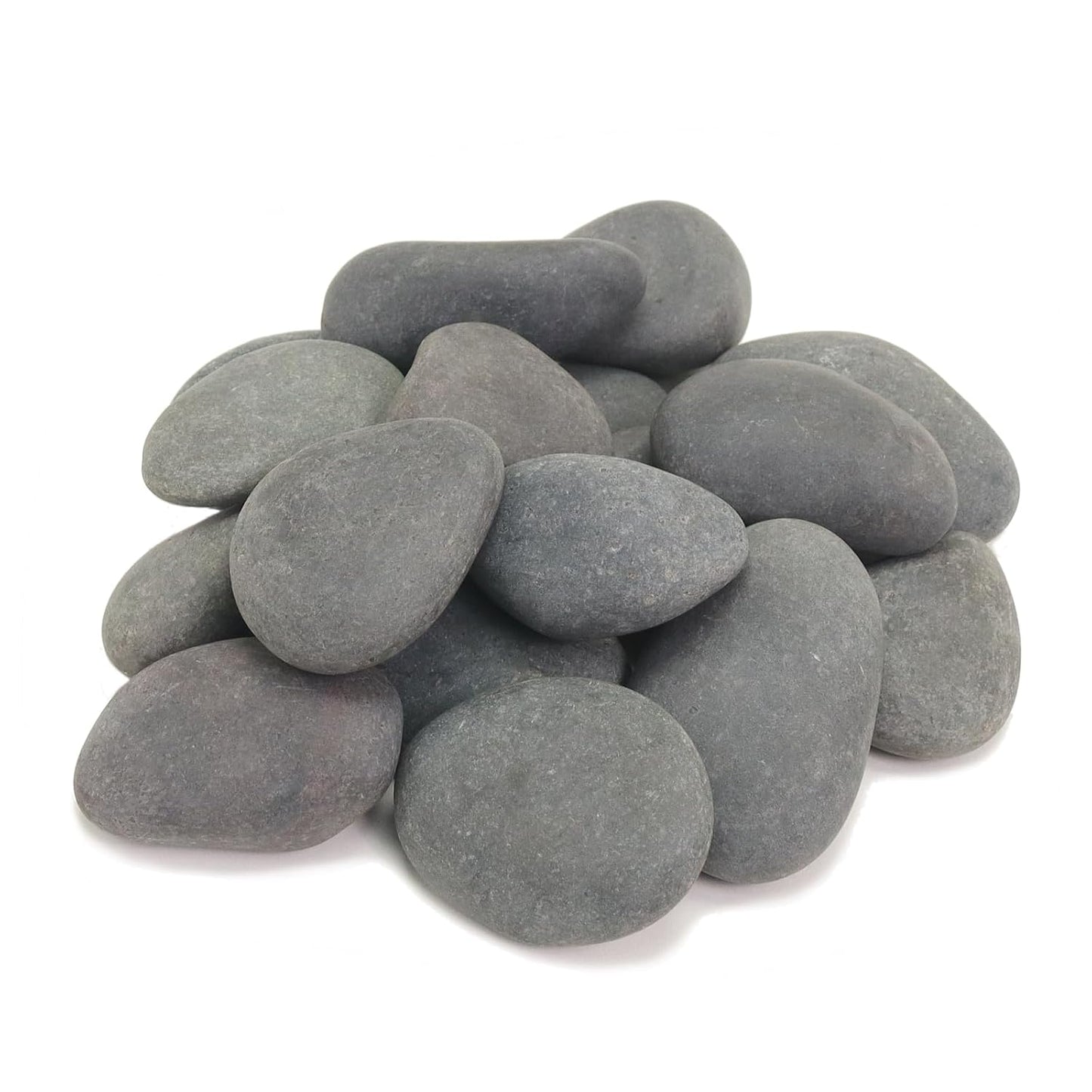20LB Black Stones Pebbles River Rocks, Natural Beach Pebbles, 3-5" Garden Decorative Stones-3-5 Large Plant Rocks,Ideal for Aquarium, Home Decor