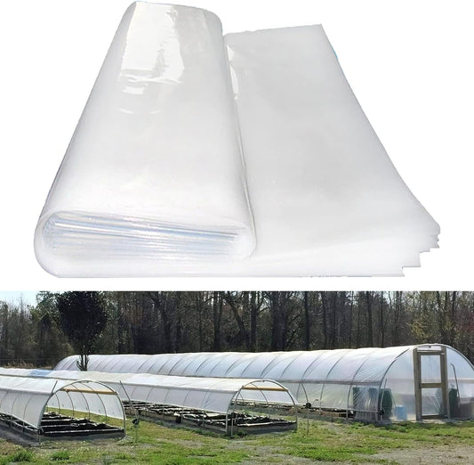 Greenhouse Plastic Sheeting 8x25 ft, 6 mil Thickness Replacement Cover, UV Resistant