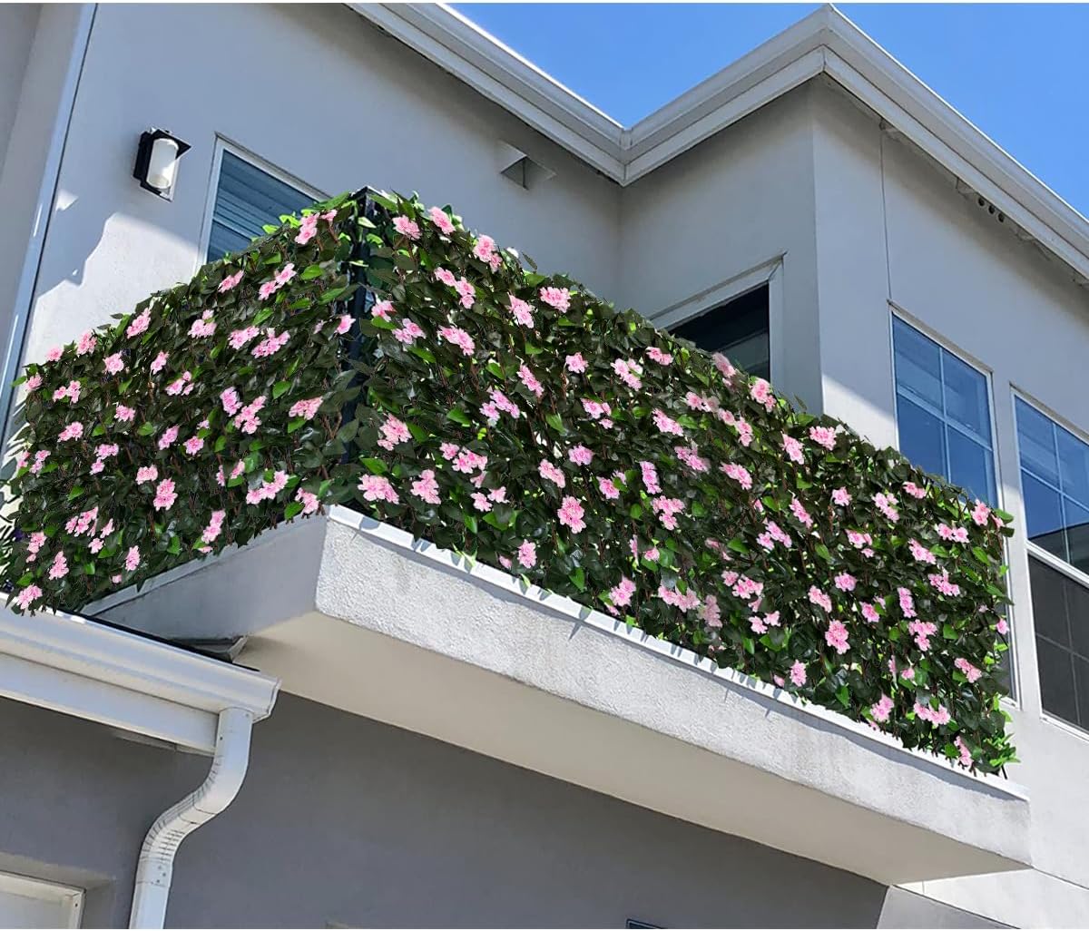 Expandable Fence Privacy Screen for Balcony Patio Outdoor,Decorative Faux Ivy Fencing Panel,Artificial Hedges