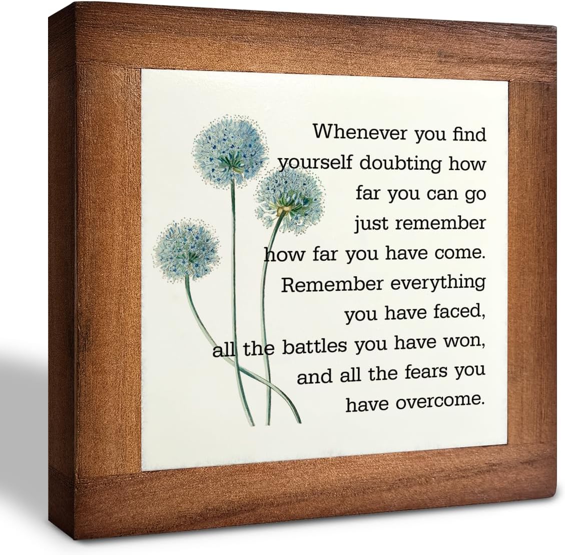 Inspirational Quote Wood Plaque Sign, Be Brave Sign, Whenever You Find Yourself... Box Wood Plaques Desk Décor, Motivational Box Wood Sign, Graduation Decor Gift, Inspirational Quotes Gift F