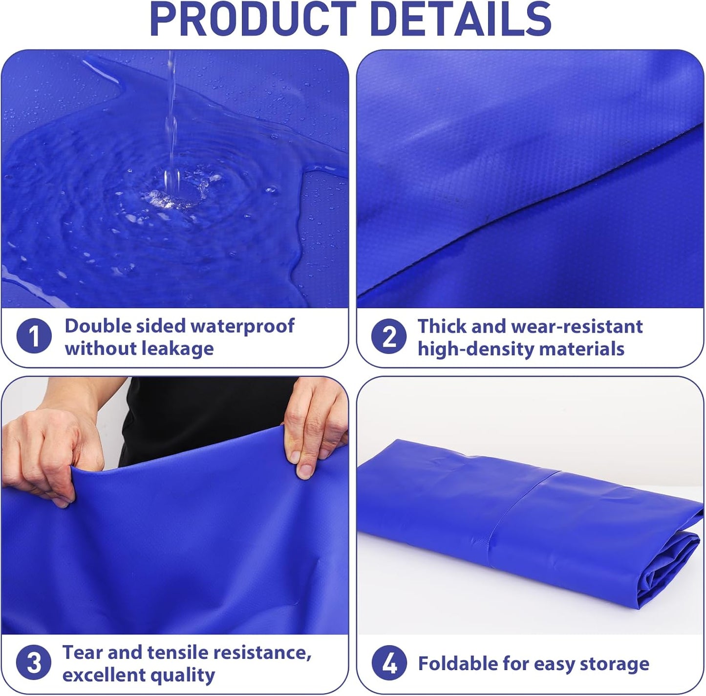 240L/63gal Foldable Water Bladder Storage Container - Large Capacity Soft Water Bag for Drought Resistance, Fire Prevention, and Emergency Water
