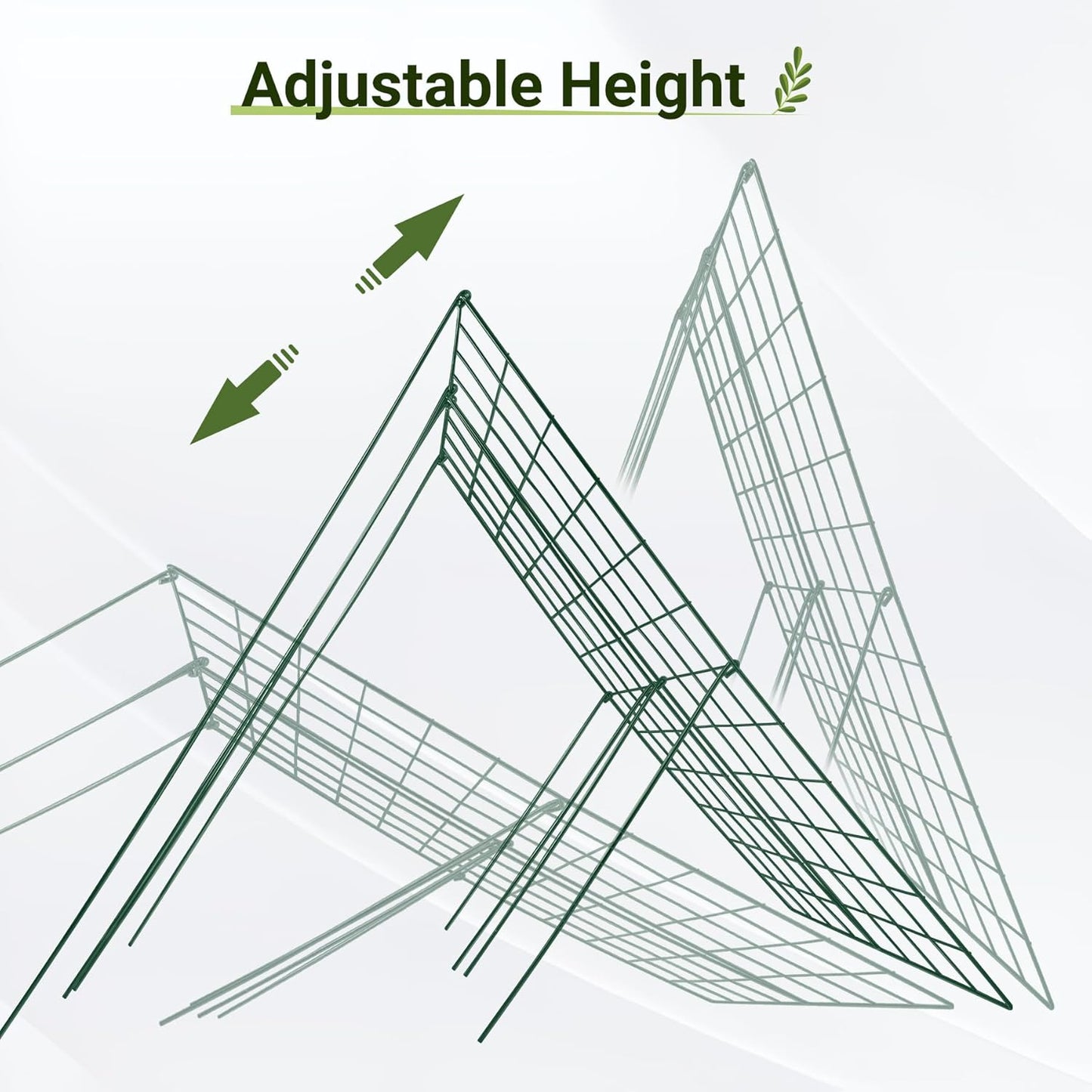 Cucumber Trellis for Raised Bed, 48" L x 32" W Garden Trellis for Climbing Plants Outdoor with Support Structures, A Frame Trellis for Climbing Vegetables Peas, Vine, Bean - 2 Pack