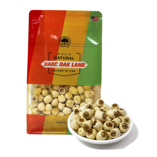 DOL Natural Dried Lotus Seeds Packed In USA 莲子干 8 Ounce,100% Natural, Dried White Lotus Seeds Lian ZI, Rich In Methionine for Health, 白莲子 蓮子 白蓮子 for Herbal Tea