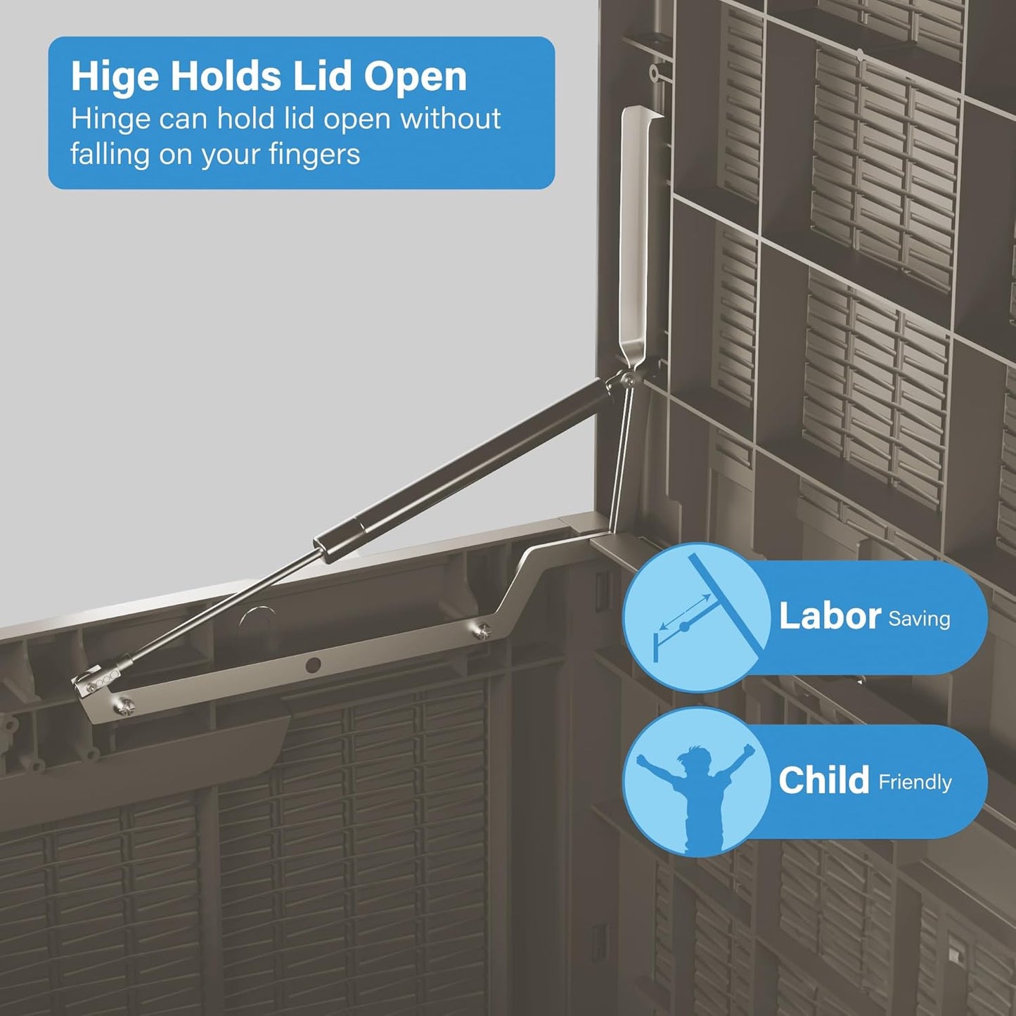 100 Gallon Deck Box, Resin Outdoor Indoor Waterproof Storage Box, Lockable Storage Box With Handle for Patio Furniture - Garden Tools - Swimming Pool Tools UV-Resistant, Brown