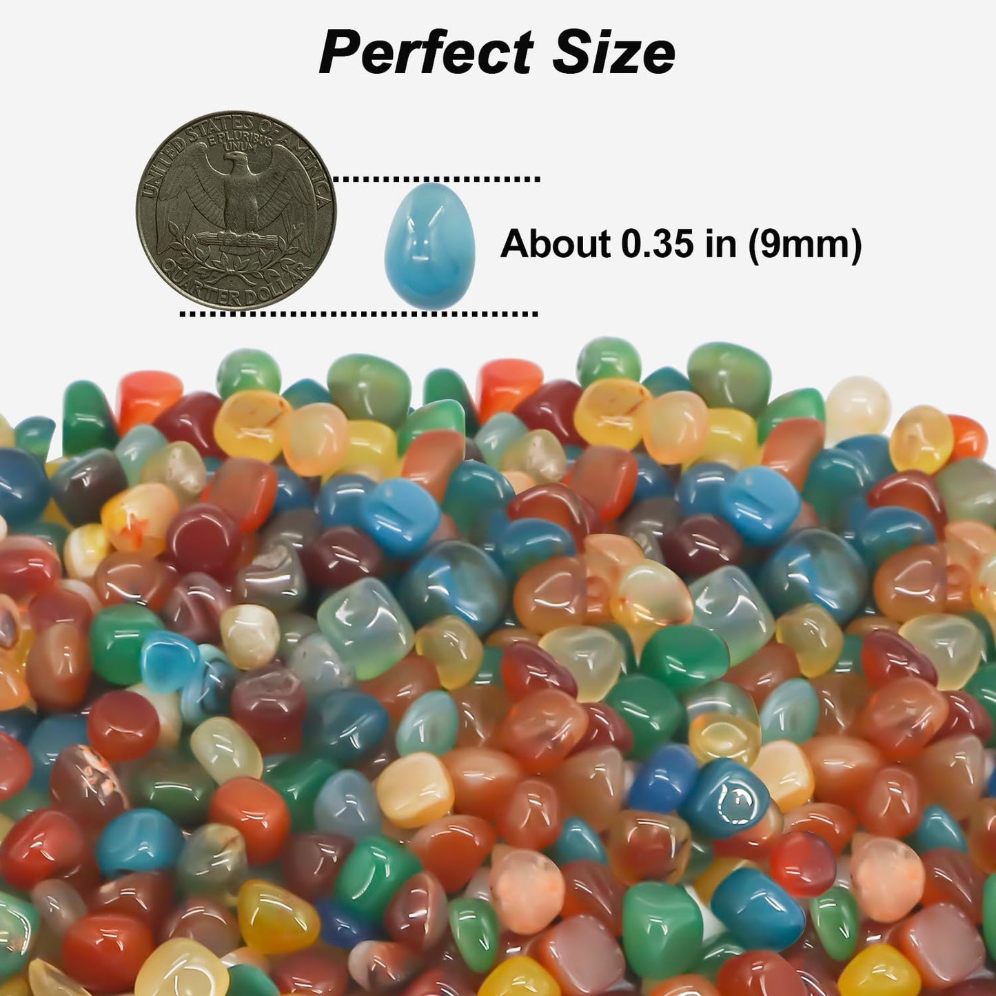 Fish Tank Gravel,Landscaping Pebbles, River Rocks,Decorative Ornamental Pebbles,Garden Landscaping Stones, DIY Smoothed Rocks for Potted Plant Resin Art Vase Fillers Aquarium Gravel Rocks (2 Pounds)