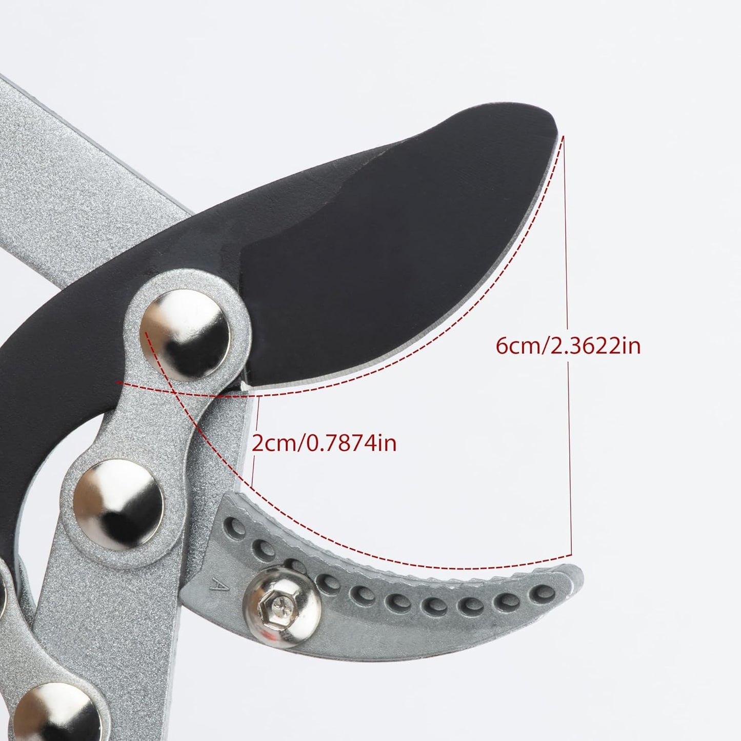 Heavy Duty Garden Lopper Pruning Shears, Aluminum Alloy or Carbon Steel, Tree Branch Cutter with Non-slip Handle, Labor-saving Gardening Tools, Yard, Orchard (Vigorously cut black steel)