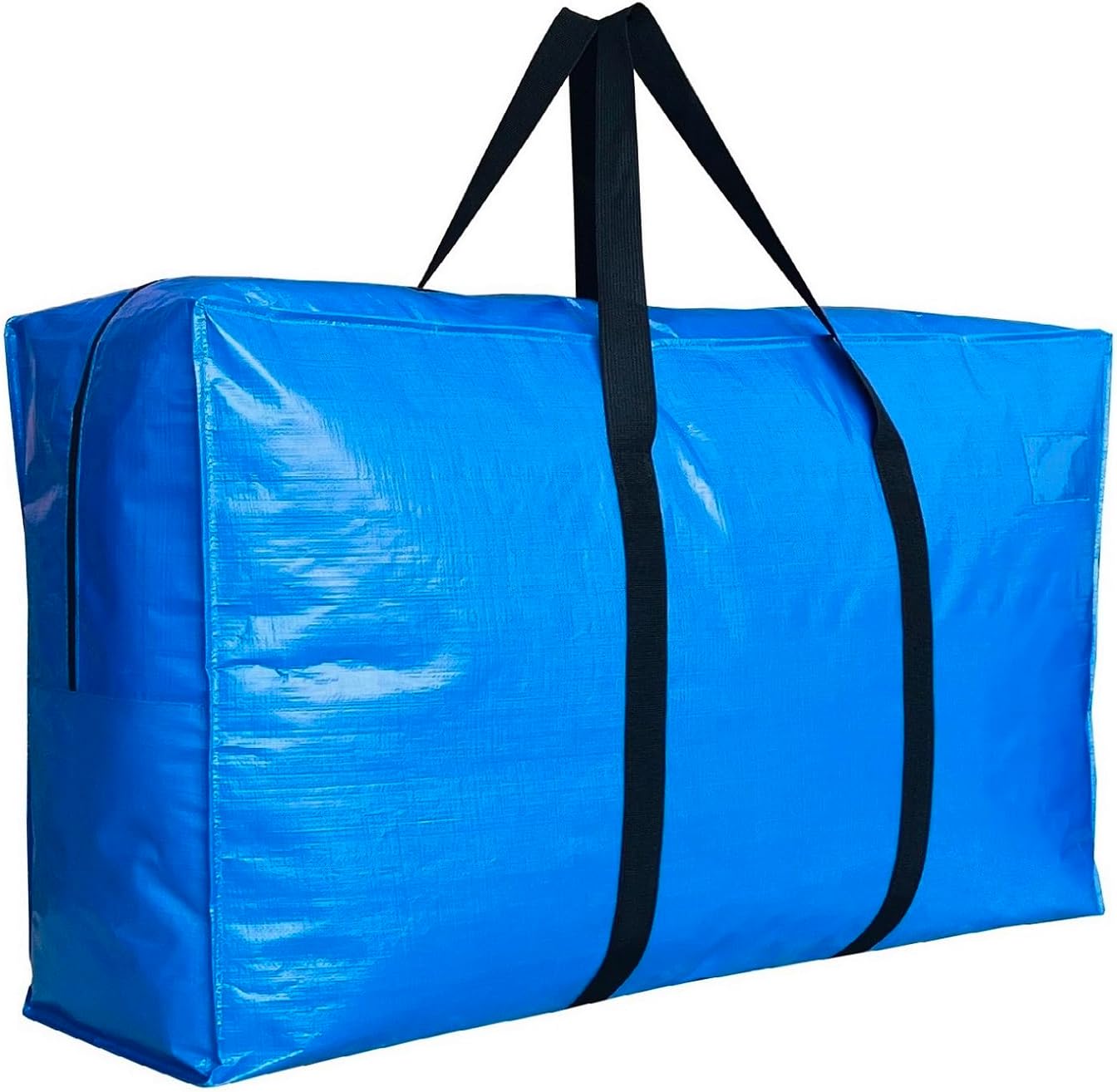 155 Gallon Extra Large Storage Bags, Jumbo Moving Storage Bags, Foldable Big Blue Waterproof Outdoor Patio Cushion Storage Bag, 60x30x20inch - 1PACK