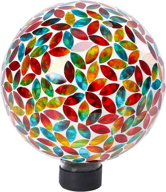 VCUTEKA Gazing Ball, 8" Glass Gazing Balls Sphere for Garden Lawn Outdoor Ornament Yard Decorative