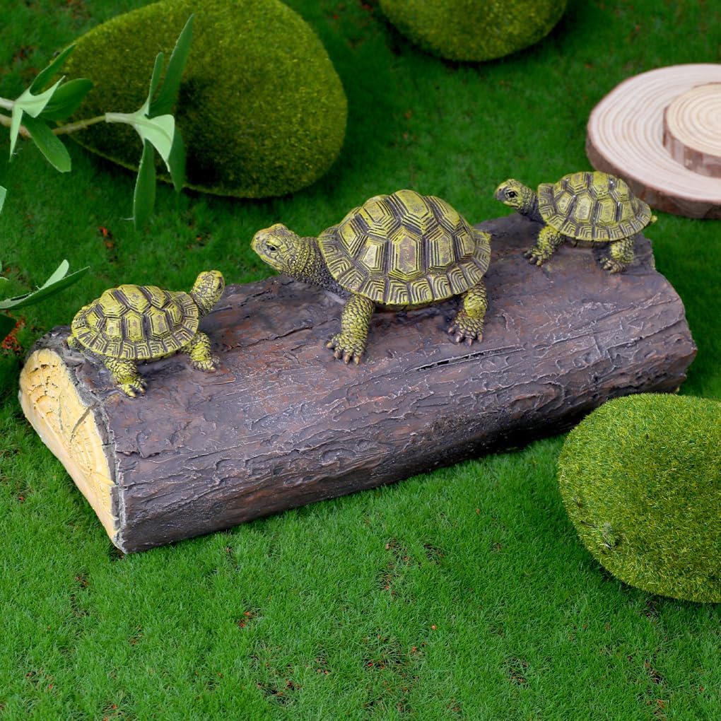 Floating Resin Turtle Figurine Pond Decor Statue Outdoor Accessories Float Turtle Funny Craft for Garden, Park, Pool, Pond