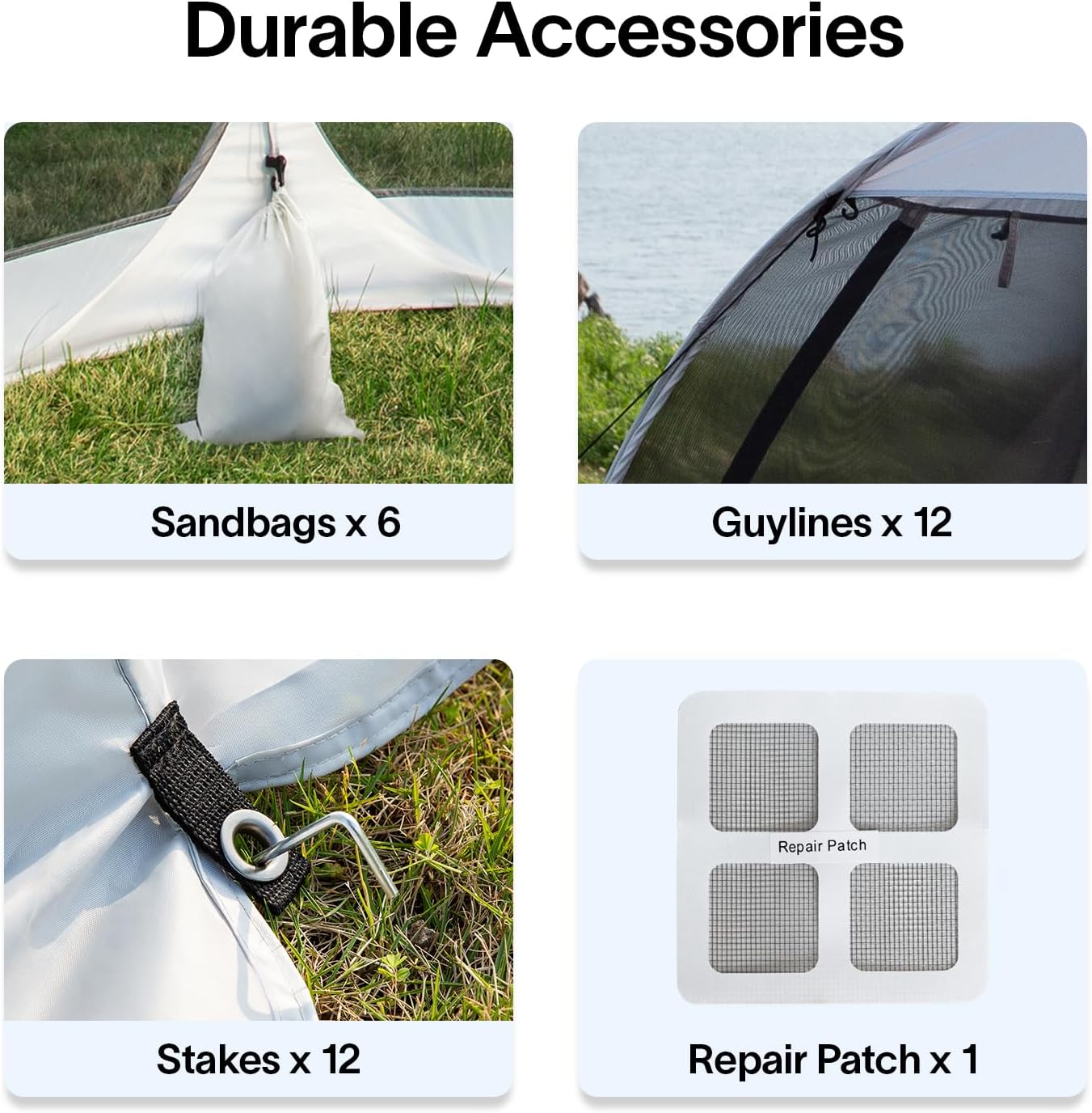 Alvantor Screen House Gazebo, 6-10-15 Person Pop Up Igloo Screened Canopy Tent with Mosquito Netting Sides, Instant UV Resistant Sun Shelter for Garden, Patio, Backyard