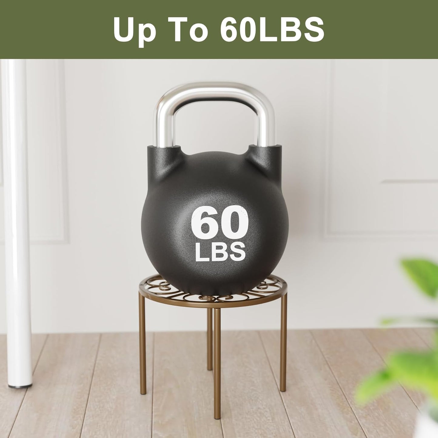 10.24" Plant Stand Flower Stand - Bronze Plant Holder for Garden Home, Anti-rust Plant Rack for Multiple Plant Indoor or Outdoor.