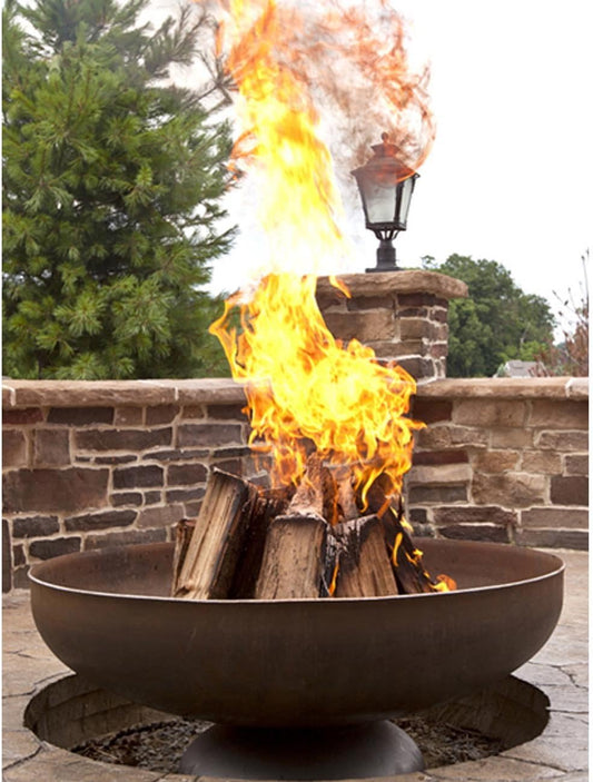 Patriot Fire Pit – Ohio Flame Wood Burning Outdoor Fire Pit - 48" Diameter (Made in USA)