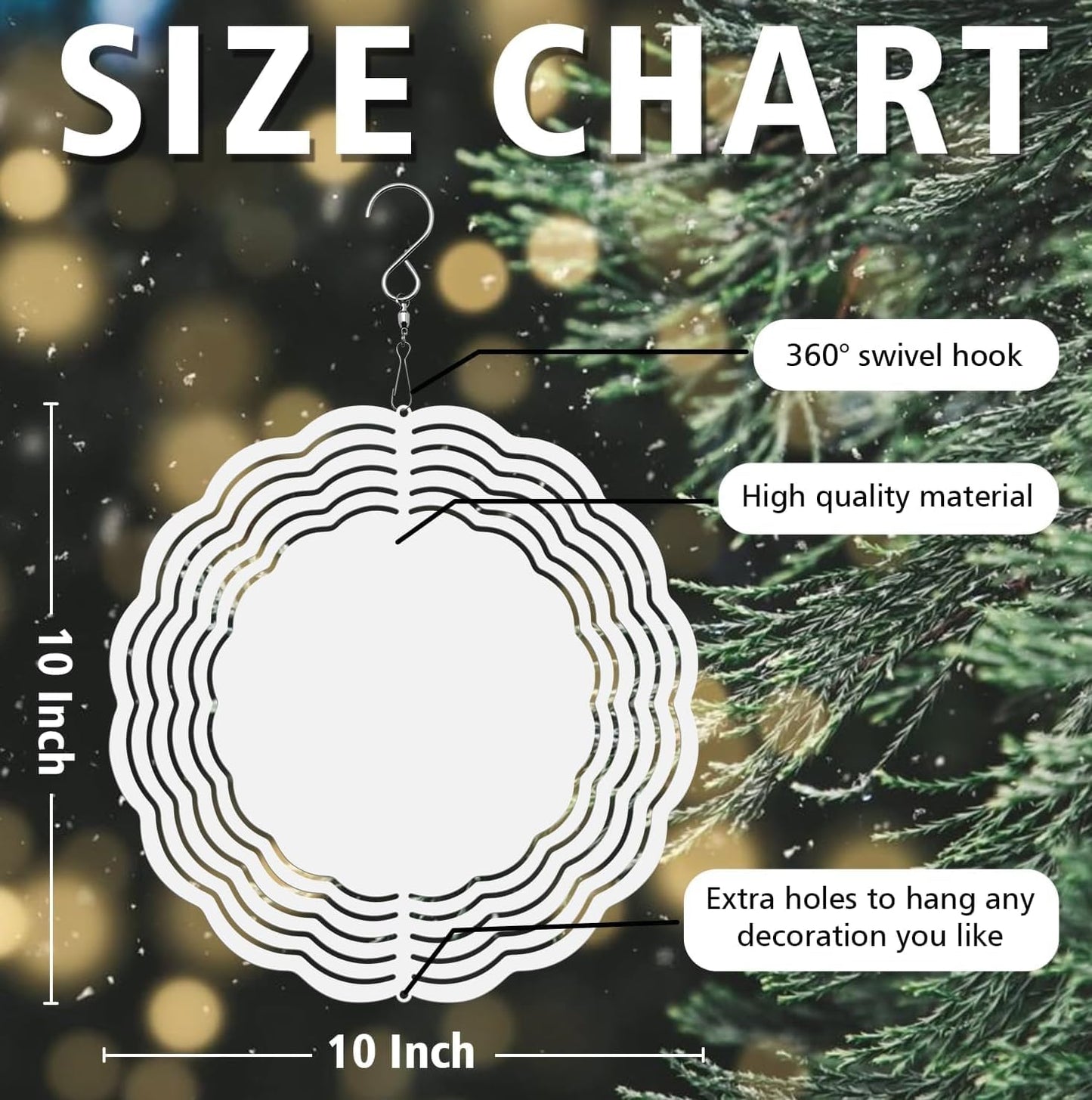 Shih Tzu Yard and Garden Wind Spinner, Unique 3D Hanging Shih Tzu Wind Spinner (Blue)