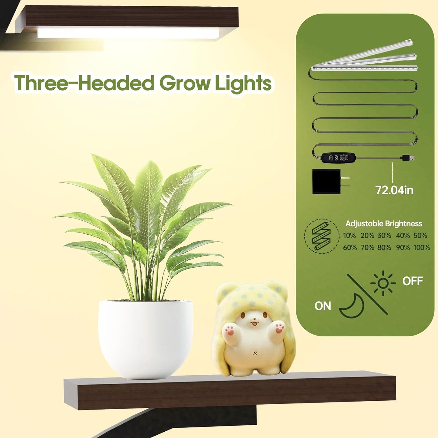 Indoor Plant Stand with Grow Lights ，Stylish S-Shaped Metal Rack for Multiple Indoor Plants ，8-Tiered Tall Plant Shelf for Home and Patio ，Perfect for Plant Lovers