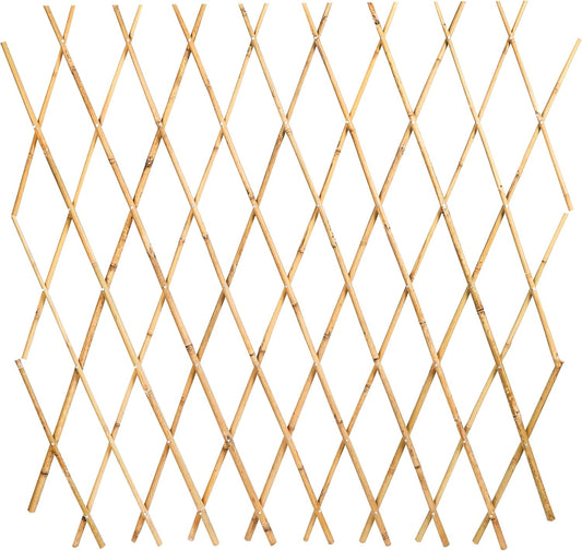 Expandable Bamboo Trellis Fence 48x72 Inch, Plant Support for Climbing Plants, Vines, Ivy, Roses, Vegetables, Cucumbers, Clematis, Garden Fence Indoor Outdoor
