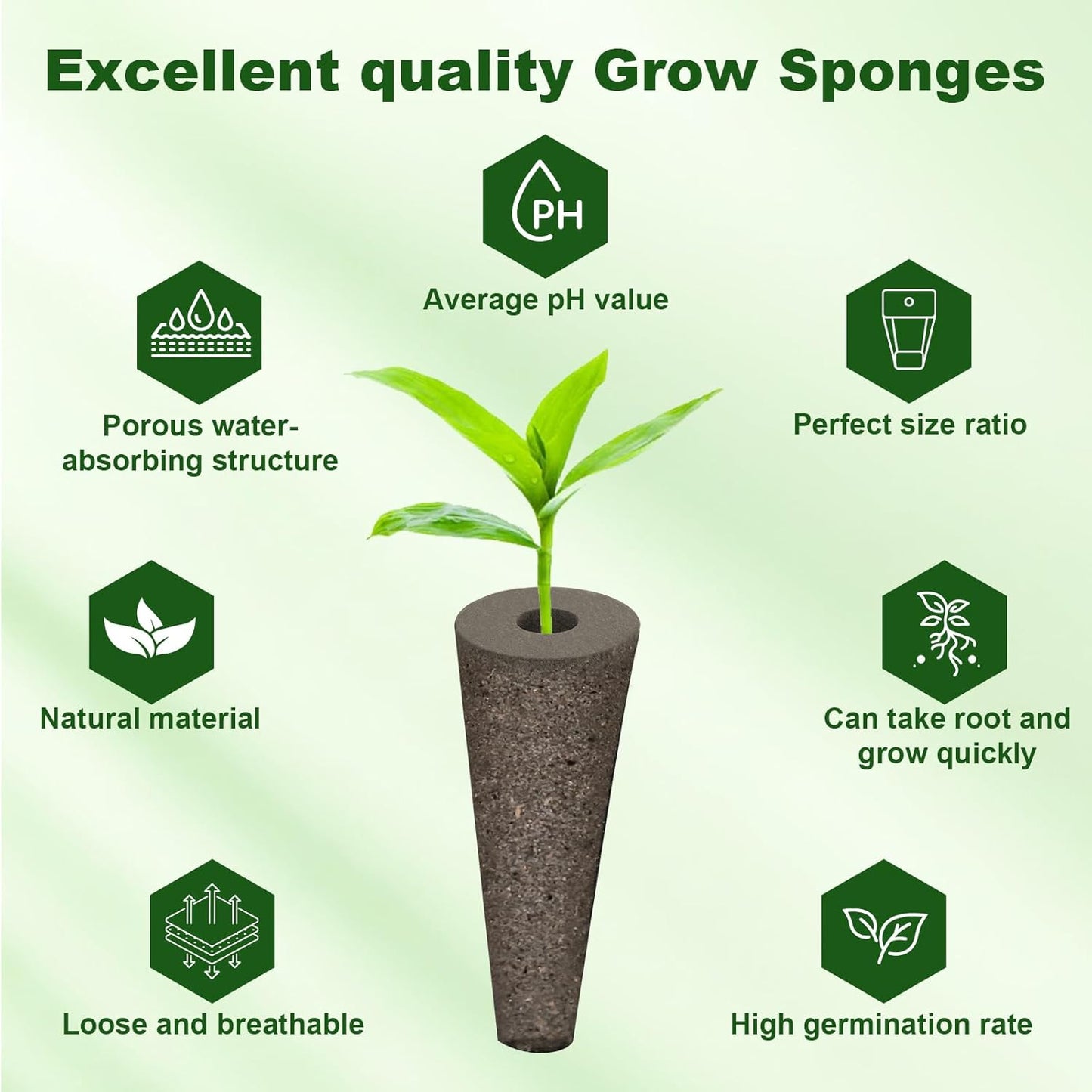 253 Pack Hydroponic Pods Supplies for Aerogarden Pods, Grow Sponges for Hydroponics, Seed Pods Kit with 120 Grow Sponges, 120 Pod Labels,12 Plant Labels, 1 Tweezer for Hydroponic Indoor Garden System