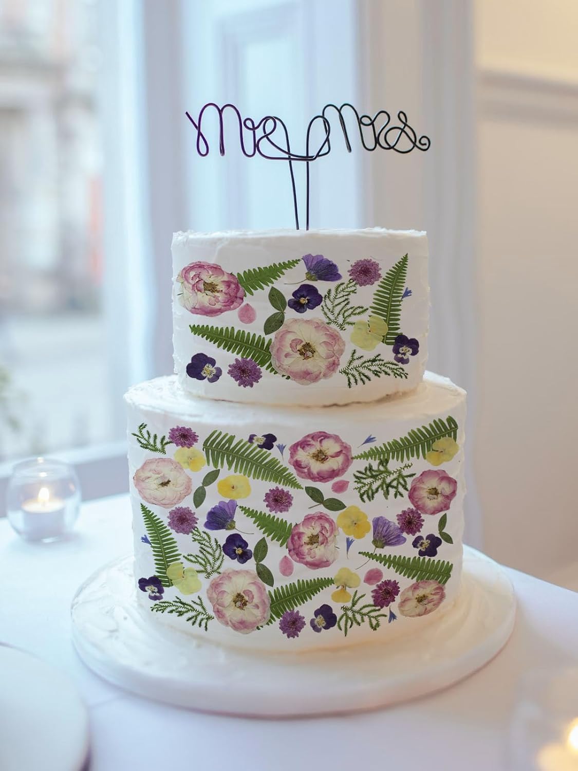 48 Pcs Mix Natural Dried Pressed Flowers for Cake Decorating, Real Dry Flower for Resin Jewelry Making, DIY Art Crafts - Lovely