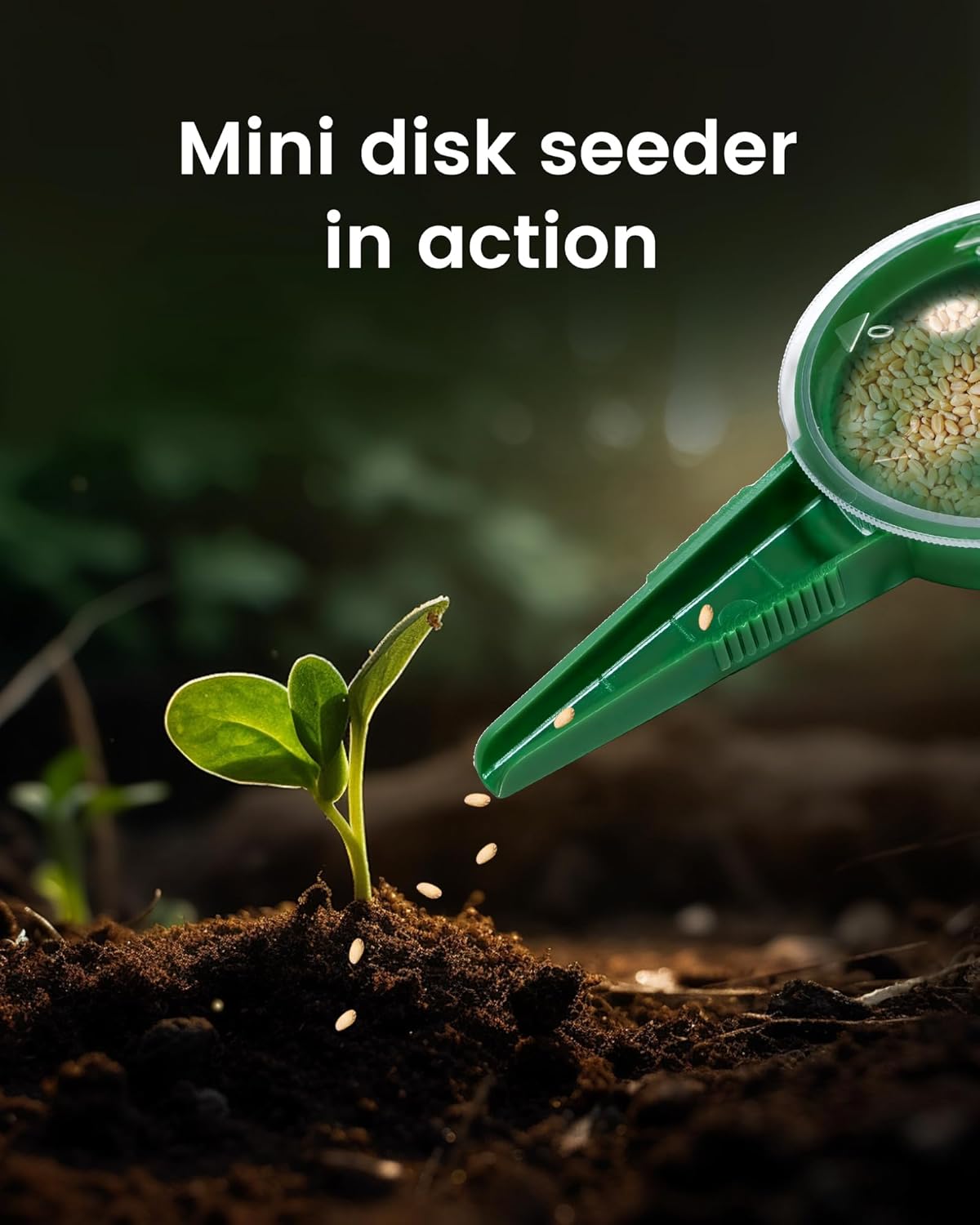 Mini Seed Spreader Set, Seed Planter Tool for Small Seed, Tiny Seed Dispenser with 5 Degree, Seed Sower 6 PCS