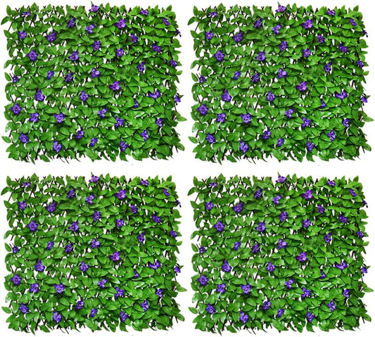 Expandable Fence Privacy Screen for Balcony Patio Outdoor,Decorative Faux Ivy Fencing Panel,Artificial Hedges (Single Sided Leaves)…3
