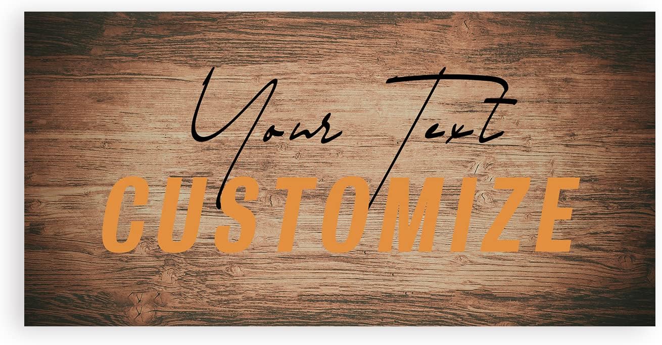 Custom Quotes Wall Decor Personalized Text Names Canvas Prints Create Wall Art Sign Ready to Hang (5.5x11in)