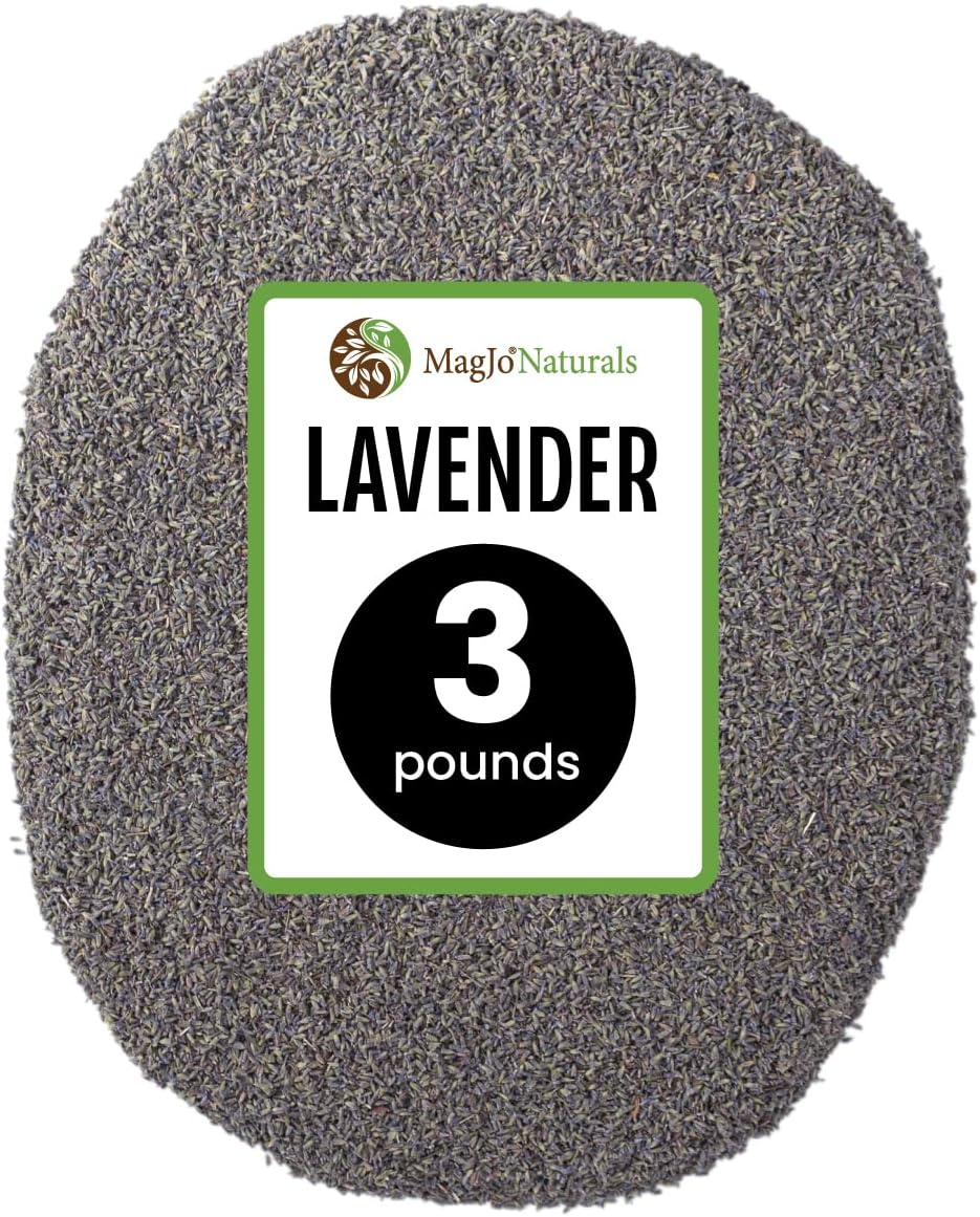 MagJo Naturals European Lavender Flowers (Extra Grade) - 100% Raw from Europe - 3 pounds