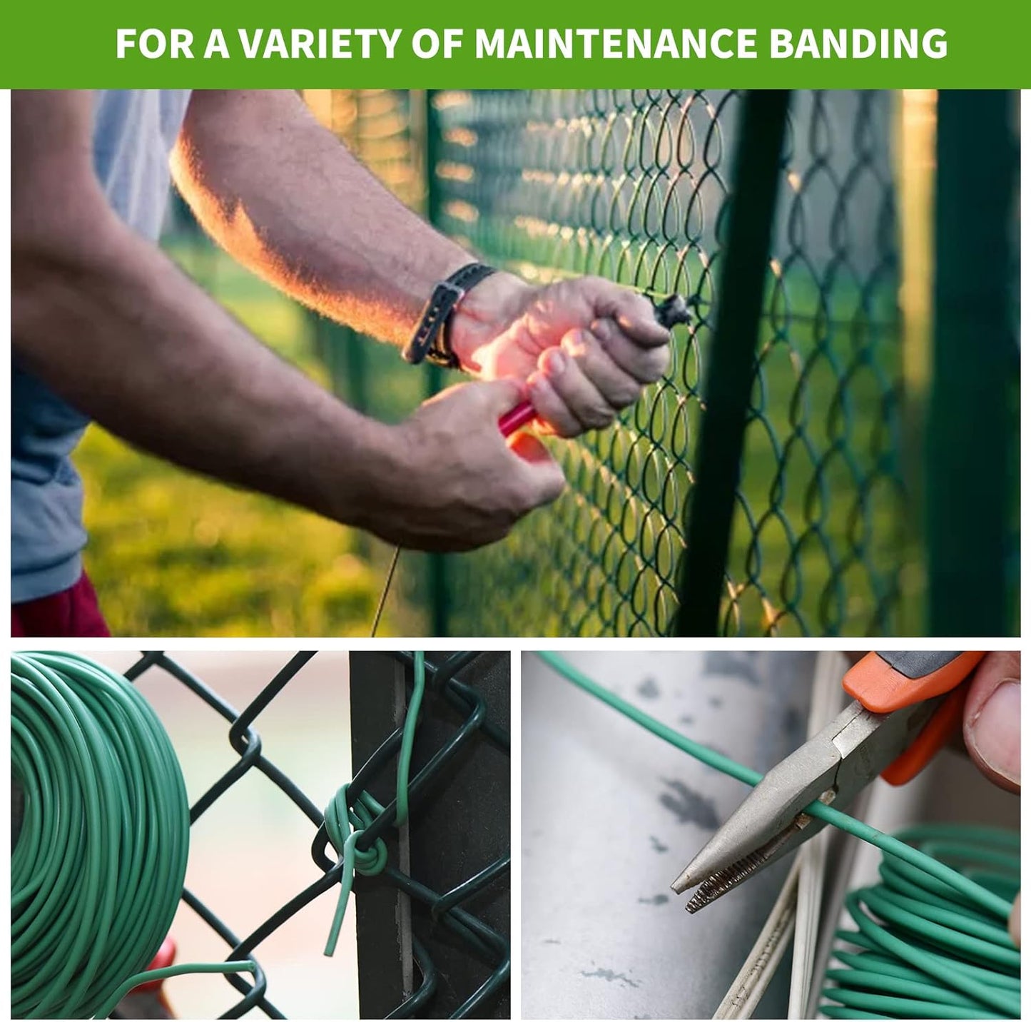 YDSL 88 feet Garden Flexible Wire, Soft Twist Plant Ties for Plant Vines and Office Organization (Diameter - 3MM)