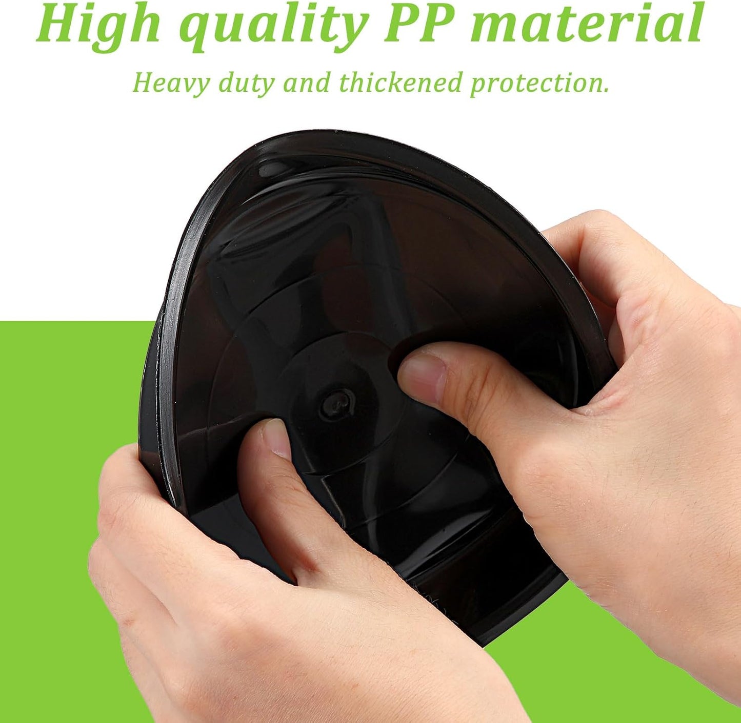 Eccliy 12 Pcs Plastic Plant Saucers Round Plant Tray Large Flower Pot Heavy Duty Planter Water Trays Thick Planter Drip Saucers for Indoors and Outdoors(6 Inch,Black)