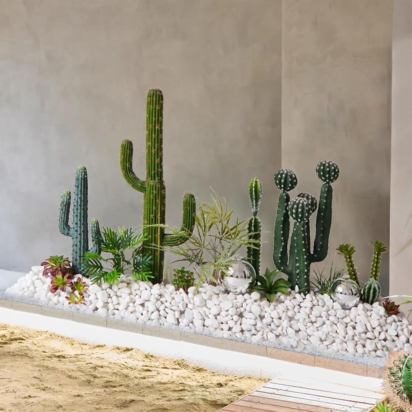 40 lbs Large White River Rocks for Landscaping, 2-3 Inch Decorative Polished Pebbles for Plants, Vase, Terrarium, Stones for Planter, Garden and Yard Paver