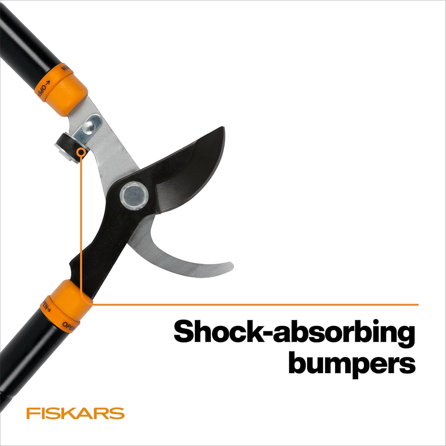 Fiskars Loppers for Tree Trimming, Heavy Duty, with Extendable Handle (24.5"-37" Range), Sharp Bypass Steel Blade Tree Branch Cutter up to 1.5-Inch Diameter Cut Capacity