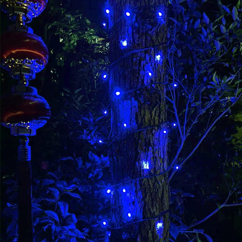 33ft 12V Low Voltage String Lights-Low Voltage Landscape Lights-Works with Landscape Lighting Systems -for Indoor Outdoor Xmas Tree Wedding Party Decoration（Blue）