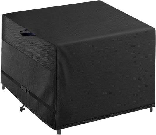 Outdoor Patio Square Table Cover 36 inch Black Heavy Duty Waterproof Cover for Square Slatted Tabletop